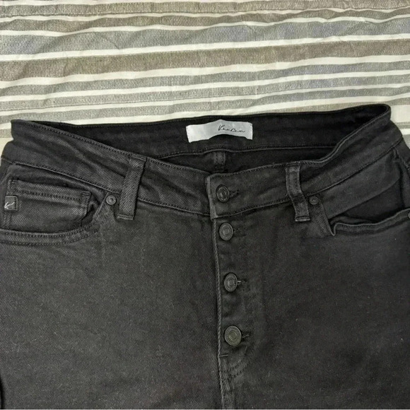 KanCan Black Jeans with holes. Button fly. - Picture 3 of 10
